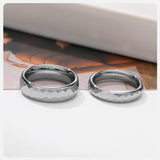 High Quality Multi-faceted Rhombus 4mm/6mm Tungsten Wedding Rings for Couples - Men Women Promise Engagement Jewelry