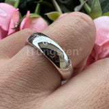 Trendy Laser Engraved 6mm 8mm Fashion Tungsten Carbide Comfort Fit Ring for Men Women - Engagement Wedding Band
