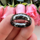 Trendy Laser Engraved 6mm 8mm Fashion Tungsten Carbide Comfort Fit Ring for Men Women - Engagement Wedding Band