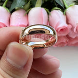 Trendy Jewelry Domed Polished Shiny Beautiful Ring Multiwidth Tungsten Comfort Fit Wedding Band for Men and Women
