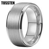 Classic Stepped Beveled Great Workmanship Big 10MM Mens Tungsten Wedding Bands Ideal  Fathers' Day Gift Jewelry