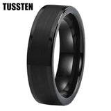 High Quality Polished Brushed Flat 6MM/8MM Tungsten Comfort Fit Wedding Bands for Men and Women Rings