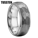 New Arrival Classic Domed Hammer 6MM/8MM Tungsten Men and Women Wedding Comfort Fit Bands Rings Fashion Jewelry