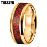 New Arrival High Quality 8MM Dragon Ring Tungsten Wedding Bands For Men and Women - Classic Jewelry