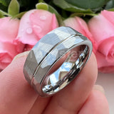 High Quality Cool Hammer 8mm Men and Women Tungsten Comfort Fit Engagement Wedding Band