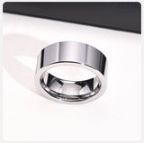 Classic Plain Thickness of 2mm Finger Band 8mm Tungsten Carbide Wedding Bands for Men - Engagement Promise Jewelry