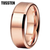 Wonderful High Polished Beveled Finish 6/8MM Men Women Tungsten Comfortable Fit Engagement Wedding Band Rings
