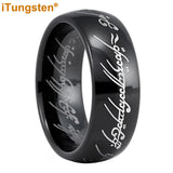 Trendy Laser Engraved 6mm 8mm Fashion Tungsten Carbide Comfort Fit Ring for Men Women - Engagement Wedding Band