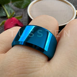 Amazing Stepped Beveled Great Workmanship 10/12MM Big Men Tungsten Rings Wedding Bands Fathers' Day Gift Jewelry