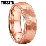 New Arrival Classic Domed Hammer 6MM/8MM Tungsten Men and Women Wedding Comfort Fit Bands Rings Fashion Jewelry