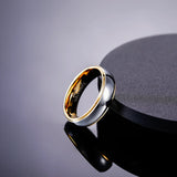 Fabulous Gold Plated Polished 4mm/6mm Tungsten Carbide Rings Men and Women Engagement Wedding Bands For Couple