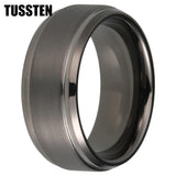 Classic Stepped Beveled Great Workmanship Big 10MM Mens Tungsten Wedding Bands Ideal  Fathers' Day Gift Jewelry