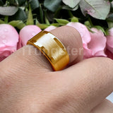 Center Brushed Polished Finish 10mm 12mm Mens Tungsten Flat Big Finger Rings, Comfort Fit Engagement Wedding Bands