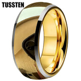 Wonderful Beveled Dome Polishing Finish 10MM Tungsten Carbide Comfort Fit Wedding Band for Men and Women