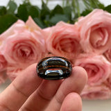 Awesome Real Opal Chip Wood Inlay Polished Comfort Fit Black Tungsten Rings Wedding Band
