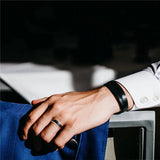 Black Brushed Cut Edge Rose Gold Inside 6/8mm Men Women Tungsten Carbide Wedding Band Luxury Unisex Couple Ring