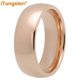 Trendy Jewelry Domed Polished Shiny Beautiful Ring Multiwidth Tungsten Comfort Fit Wedding Band for Men and Women