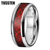 New Arrival High Quality 8MM Dragon Ring Tungsten Wedding Bands For Men and Women - Classic Jewelry