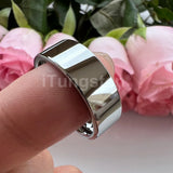 I Love You Engraved 6/8/10/12mm Fashion Tungsten Trendy Comfort Fit Wedding Engagement Band for Men and Women