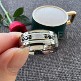 New Black CZ Inlay 8MM Cool Men's Women's Promise Wedding Band Tungsten Steel Combination Rings