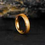 Excellent Frosted Gold/Silver Color Matte 6mm Tungsten Ring for Men Women Wedding engagement Band for Couple