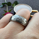 New Arrival Classic Domed Hammer 6MM/8MM Tungsten Men and Women Wedding Comfort Fit Bands Rings Fashion Jewelry