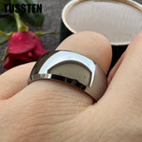 Wonderful Beveled Dome Polishing Finish 10MM Tungsten Carbide Comfort Fit Wedding Band for Men and Women