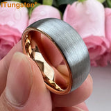Superb Domed Band Laser Engraved 4/5/6/7/8/10mm Men Women Tungsten Carbide Comfort Fit Rings - Dailylife Jewelry