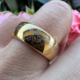 Trendy Laser Engraved 6mm 8mm Fashion Tungsten Carbide Comfort Fit Ring for Men Women - Engagement Wedding Band