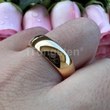 Trendy Jewelry 2/4/6/8/10mm Gold Plated Tungsten Ring For Men and Women Comfort Fit Couple Engagement Wedding Band