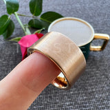 Admirable Flat Brushed Rose-Gold-Color12MM Tungsten Carbide Rings for Men Women Fashion Engagement Wedding Bands