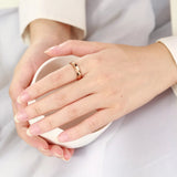 Black Rose Gold  Faceted Edge Dome Polished 4MM/6MM Tungsten Carbide Wedding Bands Couple Rings for Women and Men