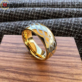 Laser Carving Celtic Knot Pattern Dome Polished 6/8mm Men and Women Wedding Tungsten Comfortable Fit Ring