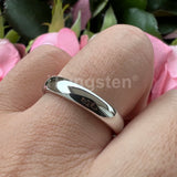 Shiny Polished White Tungsten Couple Ring 2/3/4/5/6/7/8/10mm Nice Comfort Fit Engagement Wedding Bands for Men Women