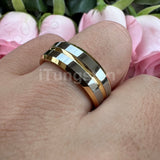 High Polished Excellent  Workmanship 6mm 8mm Two Colors Tungsten Engagement Wedding Band Men Women Fashion Jewelry