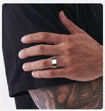Classic Plain Thickness of 2mm Finger Band 8mm Tungsten Carbide Wedding Bands for Men - Engagement Promise Jewelry
