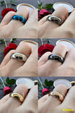 Amazing Domed Polished Finish Gold/Siver/Black Tone 6/8MM Tungsten Carbide Men Women Comfortable Fit Wedding Bands