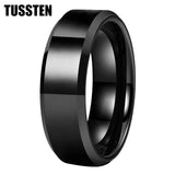 Wonderful High Polished Beveled Finish 6/8MM Men Women Tungsten Comfortable Fit Engagement Wedding Band Rings