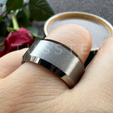 Beveled Edges Matte Finish Gold/Black Tone 10mm Tungsten Carbide Rings for Men Women Fashion Engagement Wedding Band