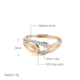 Marvelous New Micro-wax Inlay Filled 14K Rose Gold AAA+ Cubic Zirconia Diamonds Rings for Women - Fine  Jewelry