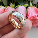 Superb 6mm 8mm Cool Pattern Domed Finish Engraved Fashion Men Women Tungsten Engagement Wedding Comfort Fit Band