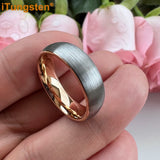 Superb Domed Band Laser Engraved 4/5/6/7/8/10mm Men Women Tungsten Carbide Comfort Fit Rings - Dailylife Jewelry