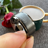 Classic Stepped Beveled Great Workmanship Big 10MM Mens Tungsten Wedding Bands Ideal  Fathers' Day Gift Jewelry