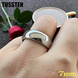 Classic Popular Polished 2-10MM  Trendy Engagement Wedding White Tungsten Comfort Fit Rings Bands for Men Women