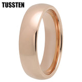 Amazing Domed Polished Finish Gold/Siver/Black Tone 6/8MM Tungsten Carbide Men Women Comfortable Fit Wedding Bands