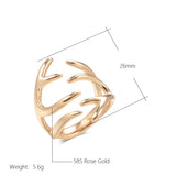 New Arrival Luxury Open Unisex Rolled Rose Gold of 14-Karat Purity Women Party Fine Jewelry Rings