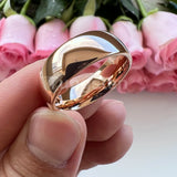 Trendy Jewelry Domed Polished Shiny Beautiful Ring Multiwidth Tungsten Comfort Fit Wedding Band for Men and Women