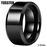 Amazing Stepped Beveled Great Workmanship 10/12MM Big Men Tungsten Rings Wedding Bands Fathers' Day Gift Jewelry