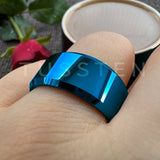 Amazing Stepped Beveled Great Workmanship 10/12MM Big Men Tungsten Rings Wedding Bands Fathers' Day Gift Jewelry
