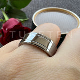 Excellent Grooved Polished Finish 8MM Trendy Gift Jewelry Men and Women Tungsten Engagement Rings Bands
